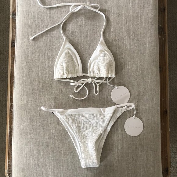 Tori Praver Swimwear White Classic Bikini - Picture 5 of 7